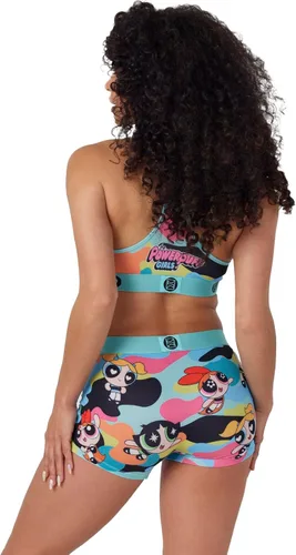 Vista 4 de PSD Brasier deportivo para mujer, con espalda cruzada, con tela de microfibra transpirable
