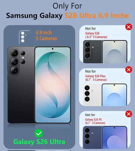 Vista 1099 de FNTCASE Funda para iPhone 17 Pro: Fundas delgadas translúcidas de color azul claro compatibles con MagSafe, protección completa de la cámara