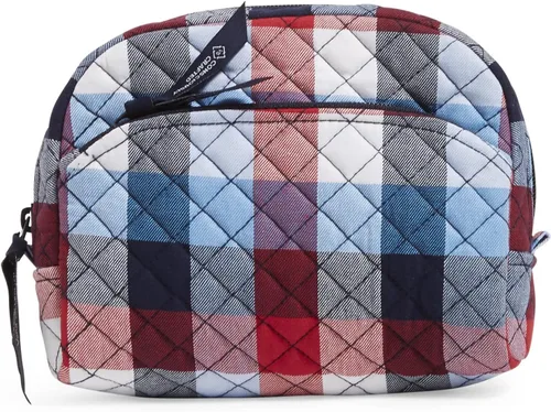 Vista 7 de Vera Bradley Bolso organizador de maquillaje cosmético mediano de algodón para mujer