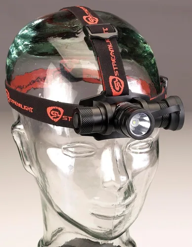 Vista 5 de Streamlight 61307 ProTac 1000 lúmenes, linterna frontal USB recargable táctica LED, incluye cable USB, correas elásticas y de goma, color negro