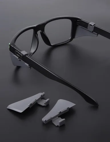 Vista 4 de Eye Opening Stuff Replacement Glasses Side Shields Compatible with Oakley Holbrook OO9102 Sunglasses Gris