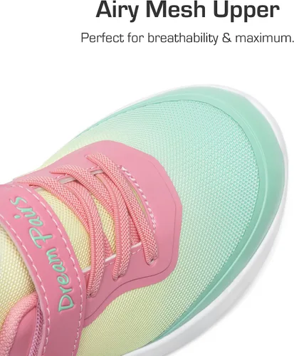 Vista 4 de DREAM PAIRS Tenis EZ-Ons BreezeRunners para correr para niños y niñas
