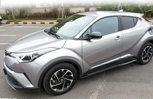 Vista 3 de 2 piezas para Toyota CHR C-HR 2017 2018 2019 2020 Estribos laterales fijos Estribos Nerf Barras Protector