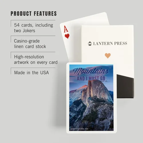 Vista 3 de Lantern Press Parque Nacional de Yosemite, California, The Mountains are Calling, Half Dome y Sunset