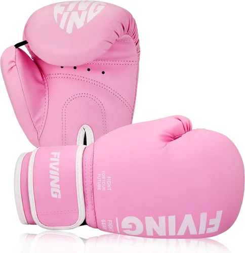 Vista 9 de Guantes de boxeo para niños, guantes de entrenamiento de boxeo juvenil para niños y niñas, guantes de lucha de 4 oz y 6 oz, mitones tailandeses