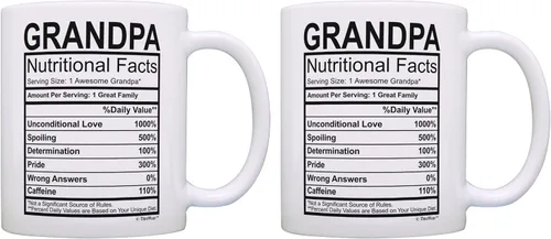 Vista 15 de Grandma Nutritional Facts - Taza de café con etiqueta nutricional para regalo