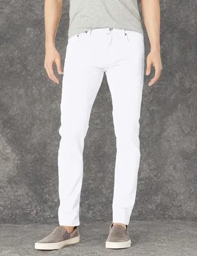 Vista 3 de WT02 - Pantalones elásticos de sarga de color básico para hombre