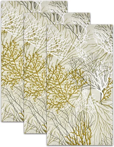 Vista 8 de 100 servilletas doradas para fanáticos del mar, toallas de mano de papel para baño, playa, boda, fiesta náutica, suministros de decoración de mesa