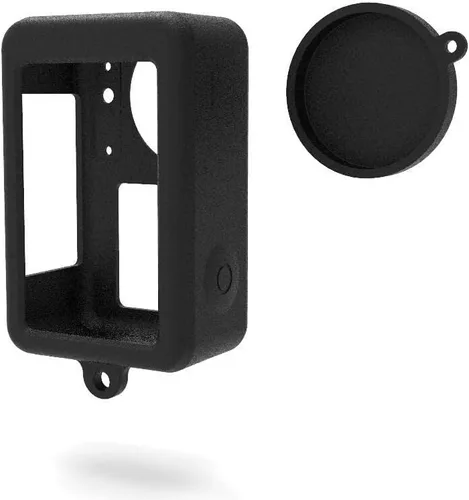 Vista 4 de Compatible with DJI Action 3 Anti-Scratch Camera Silicone Case Protective Case Silicone Case for DJI Action 3 Anti-Scratch Camera Accessories Blue
