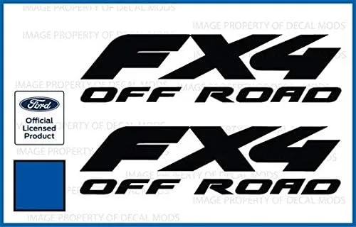 Vista 11 de FX4 Offroad - Adhesivos troquelados para Ford F250 F350 Super Duty (1997-2010), juego de 2 unidades, color negro brillante