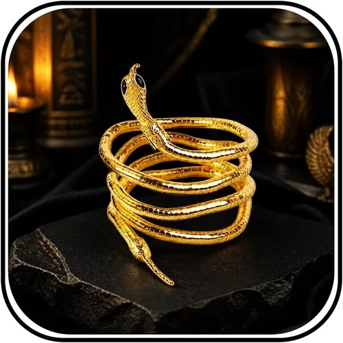 Vista 9 de Collar de pulsera de serpiente para mujer, pulsera de serpiente flexible, gargantilla de serpiente para fiesta de Hollween, accesorios de disfraces