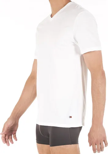 Vista 3 de Tommy Hilfiger Men's Cotton V-Neck Shirt 3-Pack