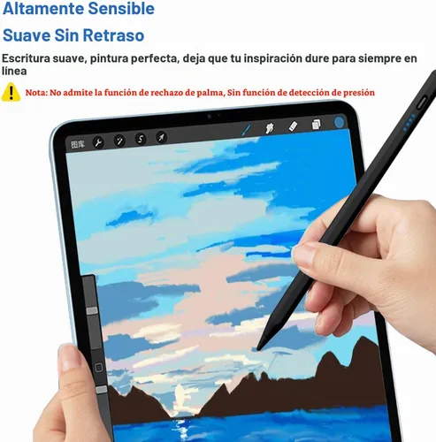 Vista 6 de Lápices ópticos para pantallas táctiles, lápiz para tableta con pantalla de energía, punta POM, lápiz táctil digital magnético compatible