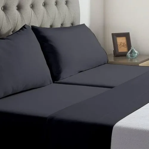 Vista 24 de Cottingon Juego de 5 sábanas divididas tamaño King para camas ajustables, juegos de ropa de cama 100% microfibra cepillada para camas de número