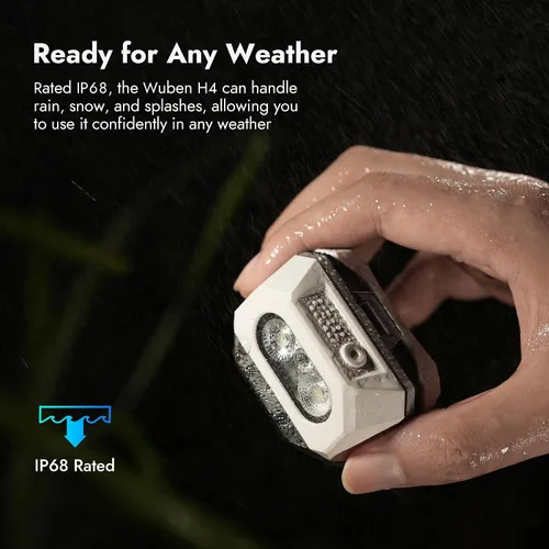 Vista 7 de WUBEN Linterna frontal LED H4 recargable, 800 lúmenes, linterna frontal súper brillante, linterna frontal impermeable IP68 con sensor de movimiento
