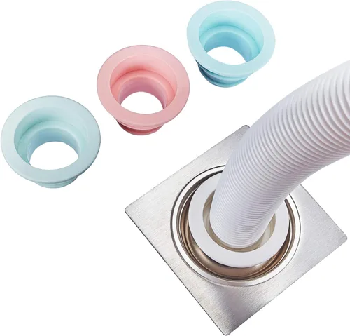 Vista 2 de 4 piezas de tubo de drenaje sello de manguera desodorante tapón de silicona tapón de sellado de alcantarillado anillo lavadora para baño cocina
