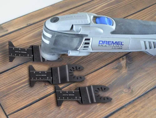 Vista 8 de Tanzfrosch 60 hojas de sierra oscilantes multiherramienta de liberación rápida para cortar madera, plástico, metal suave, ajuste Dewalt Makita Fein