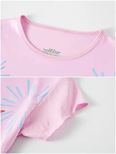 Vista 6 de Camisón adorable para niñas, paquete de 2 vestidos casuales, ropa de dormir de 2 a 9 años