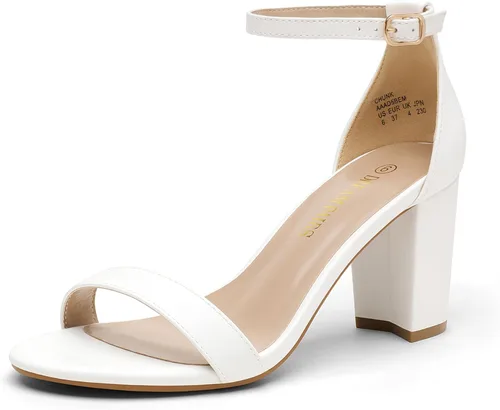 Vista 35 de DREAM PAIRS - Sandalias de tacón grueso y bajo para mujer