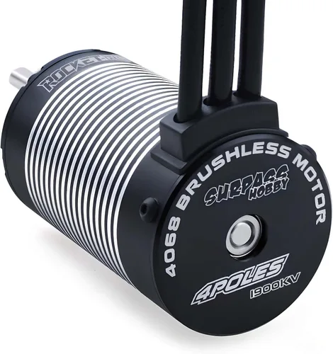 Vista 10 de Surpass Hobby 1700Kv 4-Pole Motor sin escobillas K4068 5S Motor Hi-Torque para 1/8 Buggy Truggy Monster