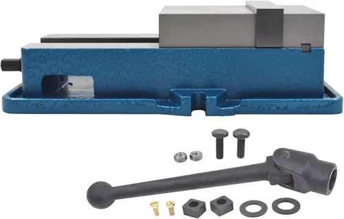 Vista 2 de Machinist Vise 3 en x 2.95 en fresadora CNC sin abrazadera base tornillo de sujeción de alta precisión