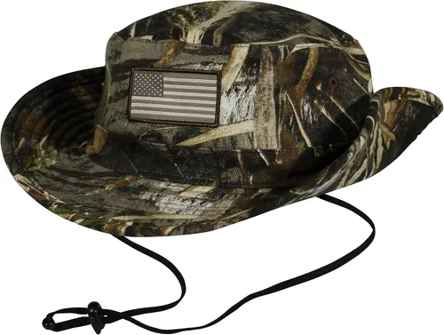 Vista 2 de Paramount Outdoors Bayou American Flag Boonie Hat American Fit Design Floats