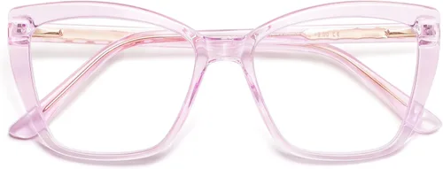 Vista 9 de AMOMOMA Trendy TR90 Gafas de Lectura Grandes con Filtro de Luz Azul para Mujeres, Elegantes Gafas Cuadradas Tipo Ojo de Gato AM6031