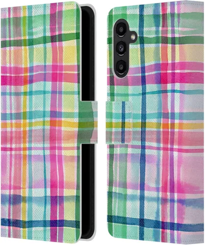 Vista 42 de Head Case Designs Officially Licensed Ninola Brushstrokes Multi Colorful Leather Wallet Case Compatible with Samsung Galaxy A07 4G