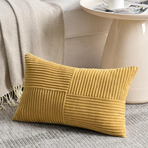 Vista 95 de Fancy Homi - Paquete de 2 fundas de almohada decorativas de color verde oliva pequeñas de 12 x 12 pulgadas para sala de estar, sofá, cama