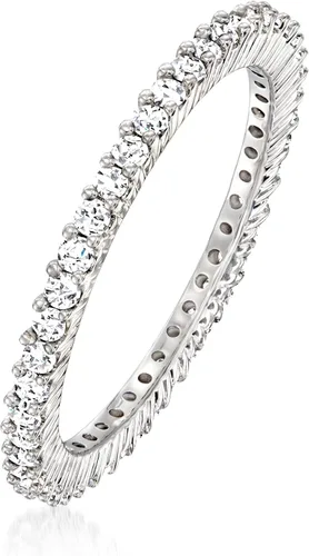 Vista 3 de Ross-Simons 0.50 ct. t.w. Diamond Eternity Band in 14kt White Gold