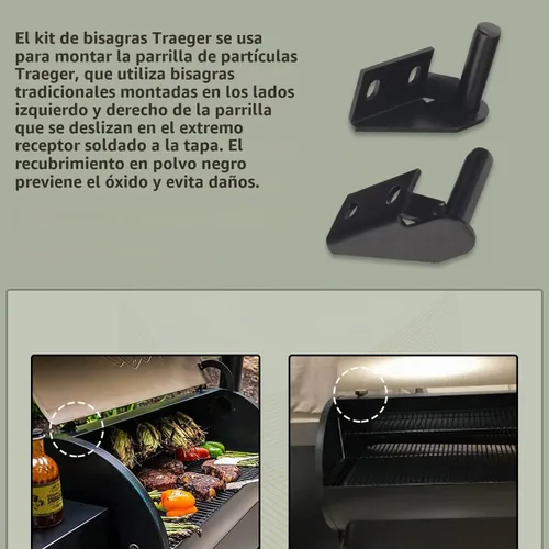 Vista 4 de Kit de bisagra de tapa (1 bisagra lateral izquierda y derecha)