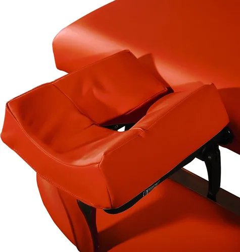 Vista 2 de Master Massage Reposacabezas ergonómico de espuma viscoelástica patentada, color rojo montaña