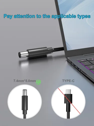 Vista 2 de Cargador de fuente de alimentación de 90W 15V 6A compatible con Microsoft Surface Pro 4 5 6 Dock Station Modelo 1661 1749 Surface Book Docking