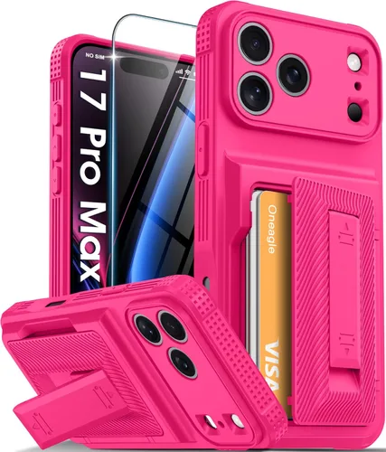 Vista 44 de Oneagle Funda tipo cartera para iPhone 16 Pro Max con tarjetero y soporte