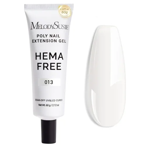 Vista 10 de MelodySusie Gel Poly, 60 g libre de Hema, gel para extensión de uñas, espesante de uñas, gel constructor curado con lámpara UV, diseño artístico