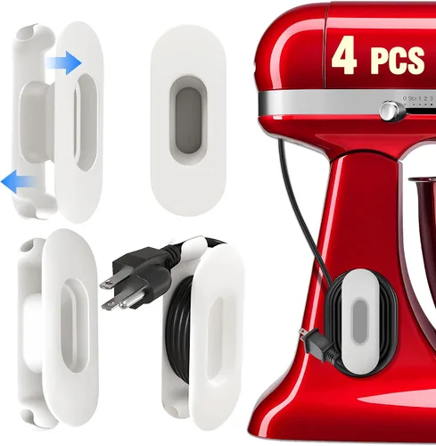 Vista 8 de Organizador de cables para electrodomésticos, soporte plegable de gran capacidad mejorado para electrodomésticos de cocina, mezclador, licuadora