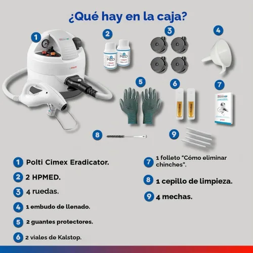 Vista 6 de Polti Cimex Eradicator - Vaporizador profesional para chinches