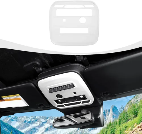 Vista 11 de RAZPOY Cubierta para panel de luz de lectura frontal Bronco compatible con Ford Bronco 2021-2025, accesorios interiores negros de 2 puertas y 4