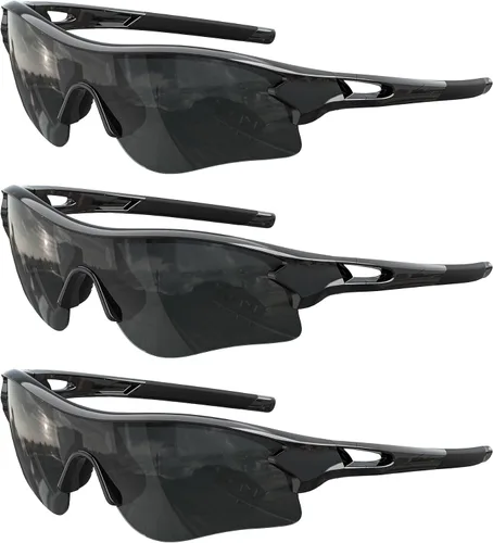 Vista 13 de Lentes de sol deportivos polarizados para hombres y mujeres, lentes UV400 de una sola pieza, para béisbol, correr, ciclismo, pesca