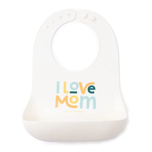 Vista 26 de Babero para bebés para comer de Bella Tunno, babero de silicona impermeable con gran atrapaalimentos, ajuste ajustable para bebés de 4 a 12 meses