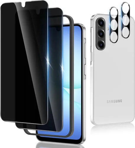 Vista 18 de Paquete de 2+2 para Google Pixel 10 Pro XL Protector de pantalla de privacidad y protector de lente de cámara, compatible con desbloqueo por huellas