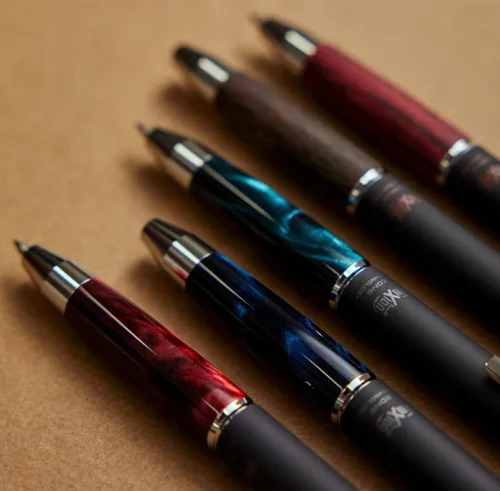 Vista 4 de Pilot Japan Frixion Ball Knock Zone 0.020 in Inspiración Azul Tinta Negra LFBKZ-3SEF-IL Japón Import con lápiz óptico original bolígrafo táctil