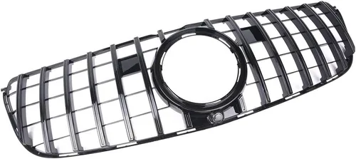 Vista 3 de GT R Parrilla Parachoques Parrilla Delantera Para Mercedes-Benz GLS-Class X166 GLS450 2016-2018 (negro)