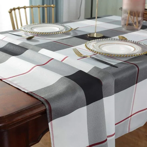 Vista 6 de SASTYBALE Servilletas cuadradas de tela de 20 x 20 pulgadas, juego de 4 servilletas a cuadros suaves para cenas, bodas, fiestas y vacaciones