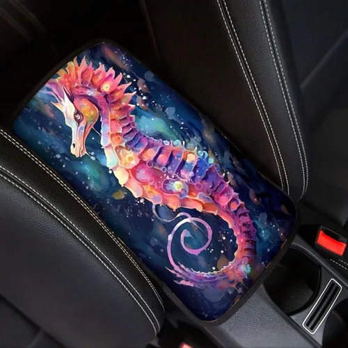 Vista 27 de Funda para reposabrazos de automóvil, ajuste universal para la mayoría de automóviles, SUV, camiones, sedán, patrón fresco, plegable, cómoda, Oso