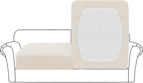 Vista 9 de Flamingo P Funda de cojín elástica de alta estiramiento para asiento de sofá, protector de muebles para sofá, funda de sofá suave y flexible