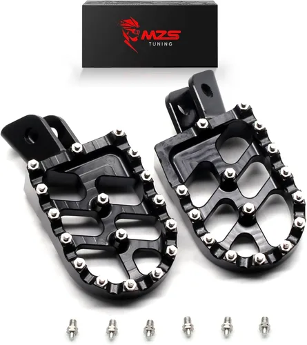 Vista 13 de MZS Estriberas para Moto de Cross, 2001-2018 Estribo de Motocicleta Adventure MX Pedal CNC Naranja Compatible con Modelos 65 85 125 150 200 250 300