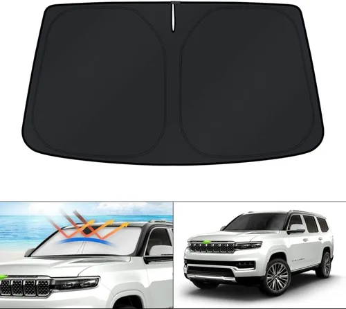 Vista 99 de KUST Parasol para parabrisas para BMW X1 F48 2016, 2017, 2018, 2019, 2020, 2021, 2022, accesorios de ajuste personalizado, parasol plegable