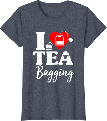Vista 13 de Camiseta con texto en inglés "I Love Tea Bagging", divertida camiseta para bebedores de té, Negro