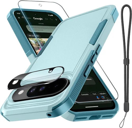 Vista 43 de Funda para Google Pixel 7A, Funda Protectora de Teléfono de Cuerpo Completo Resistente de Trabajo Pesado Robusta a Prueba de Golpes con Correa
